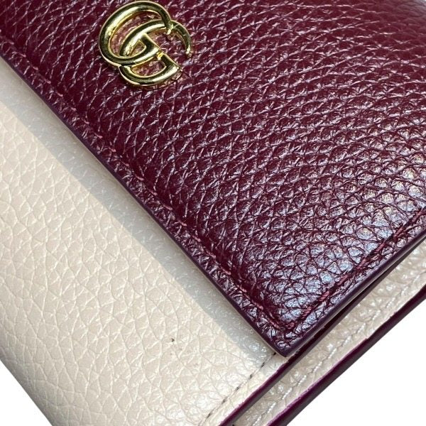 グッチ ダブルG レザー三つ折り財布