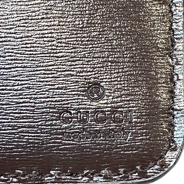 グッチ GGキャンバス レザー二つ折り財布