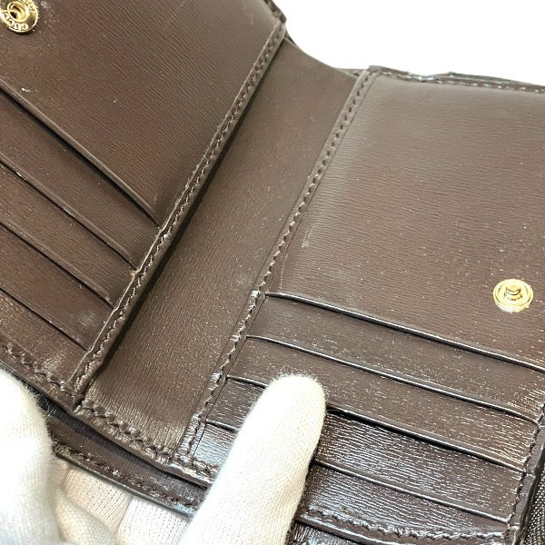 グッチ GGキャンバス レザー二つ折り財布