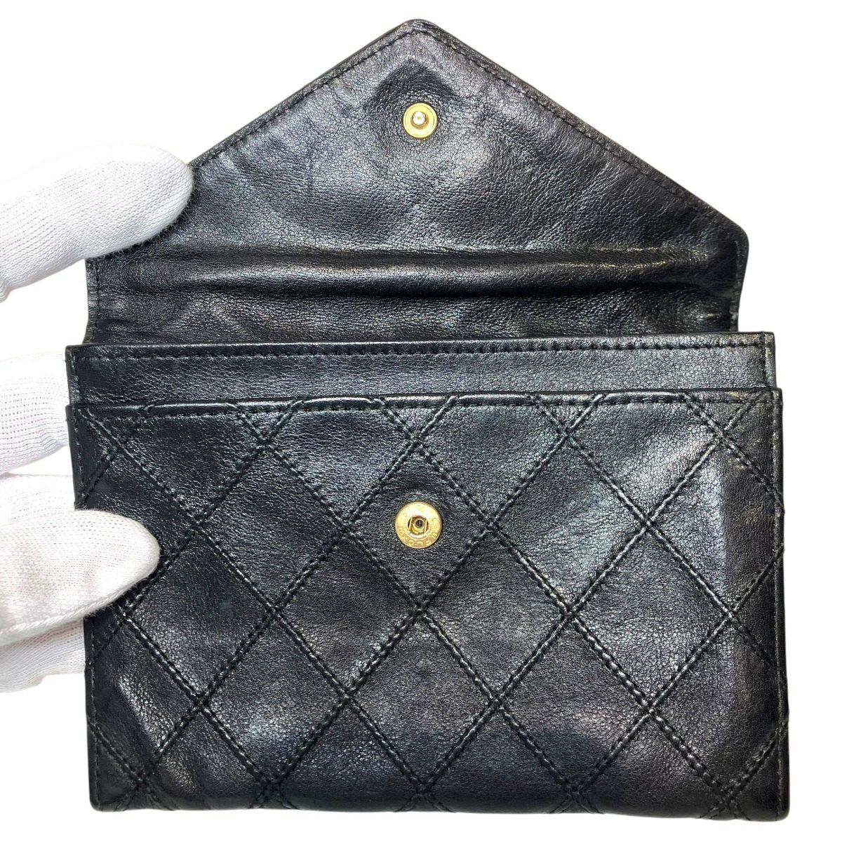 シャネル ビコローレ レザー財布