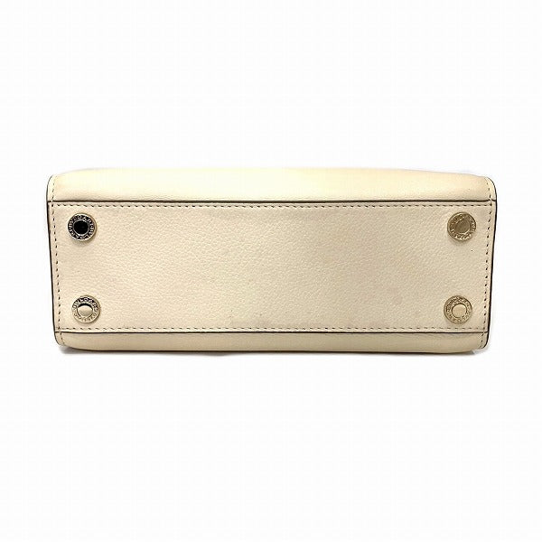 ブルガリ ロゴ カーフ レザー 2ウェイ バッグ