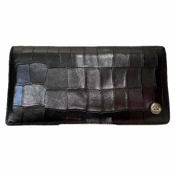 ヴィヴィアンウエストウッド レザー長財布