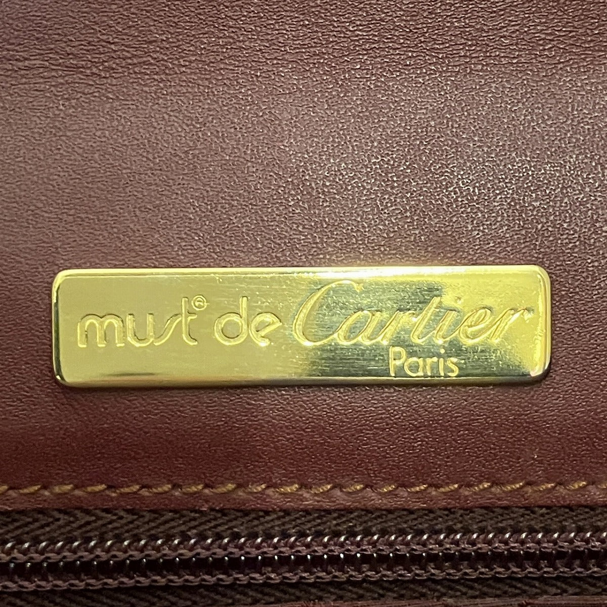 カルティエ マスト レザー クラッチバッグ