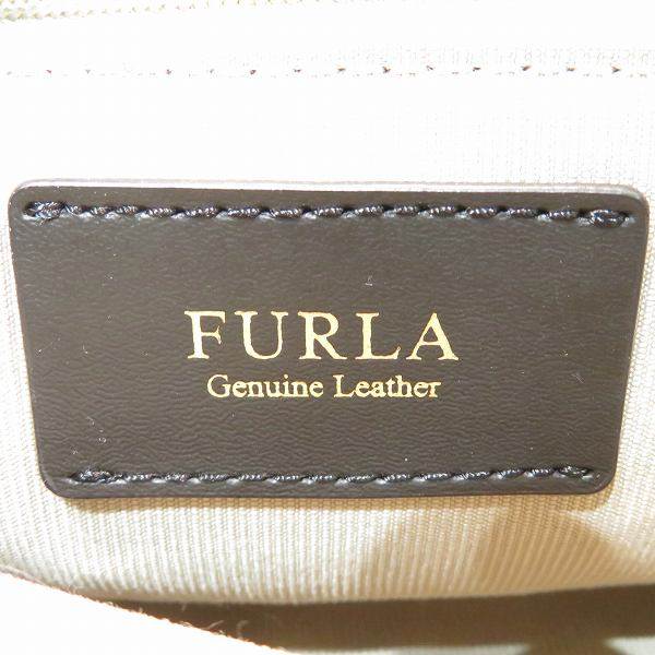 フルラ レザーショルダーバッグ