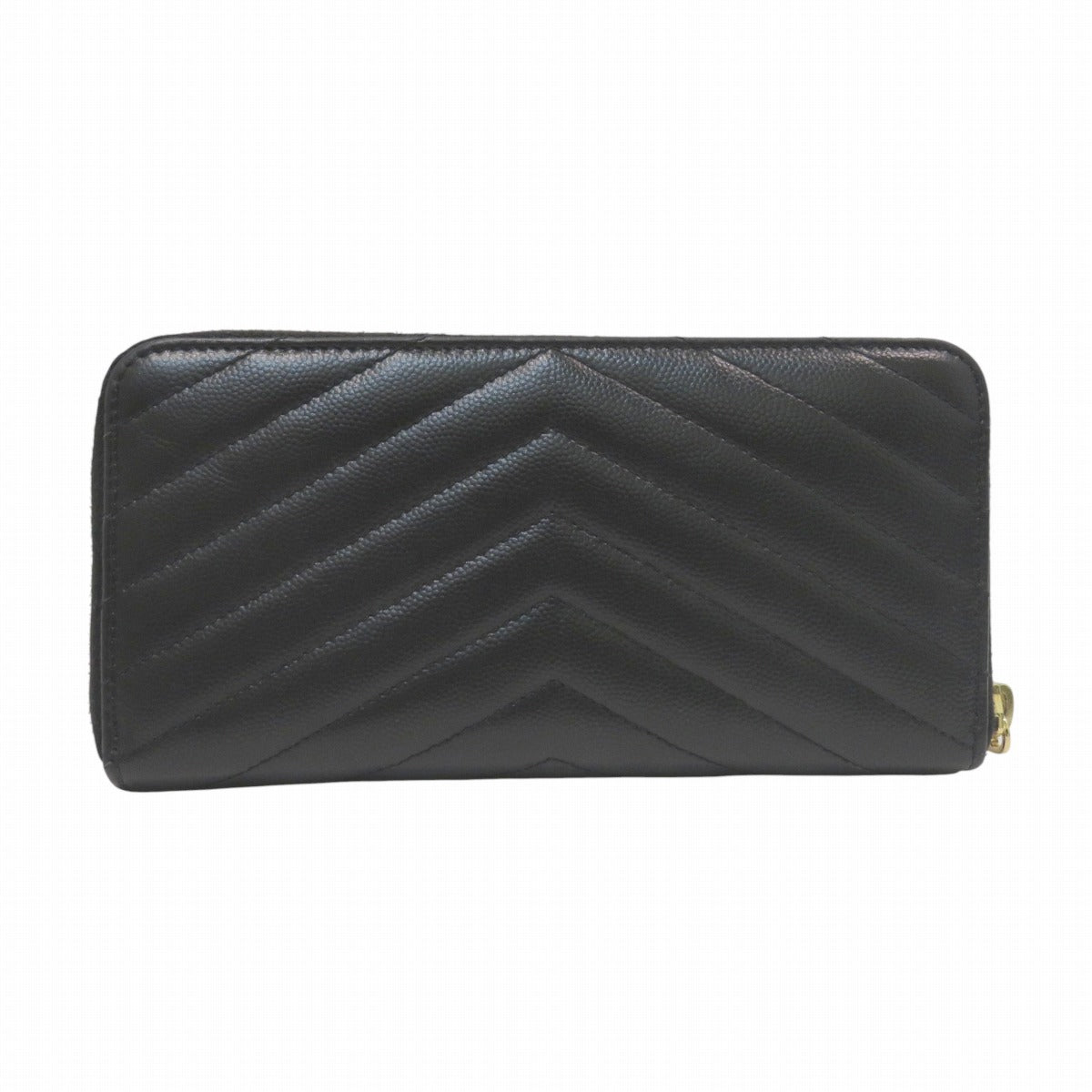 イヴサンローラン Vステッチ モノグラムYSL レザー長財布