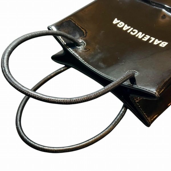 バレンシアガ ショッピングトート パテントレザー 2wayバッグ