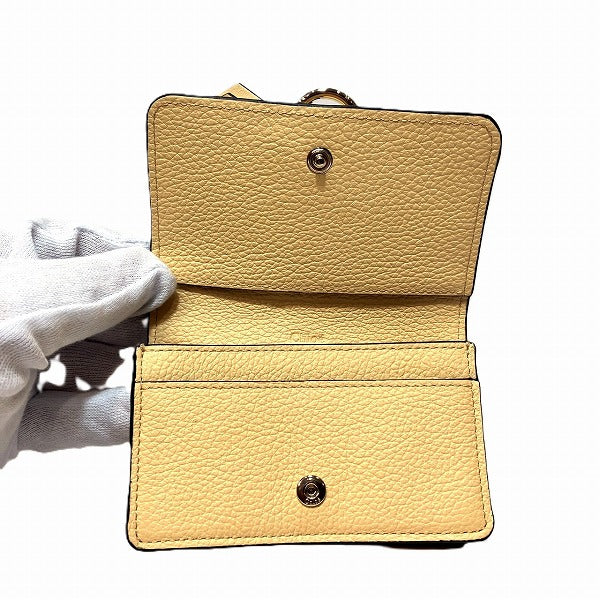 クロエ アルファベット レザー カード ケース