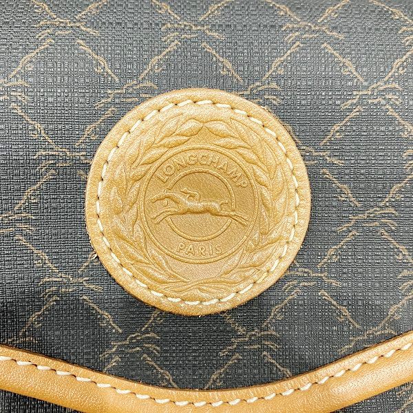 ロンシャン モノグラム レザー ショルダー バッグ