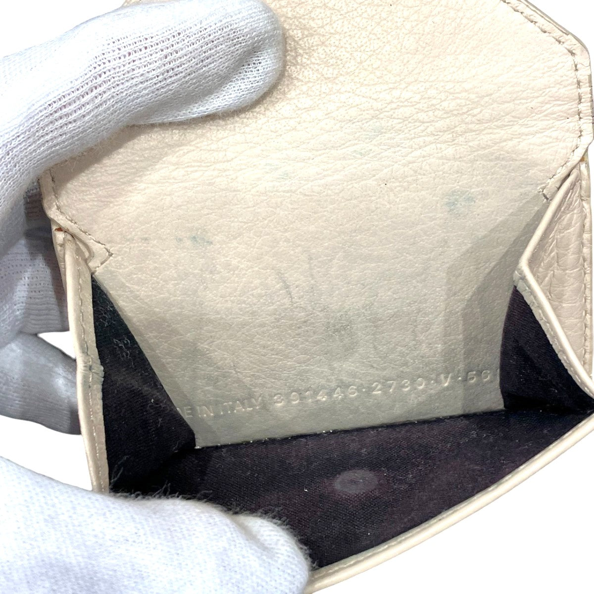 バレンシアガ ペーパーミニ 三つ折り財布