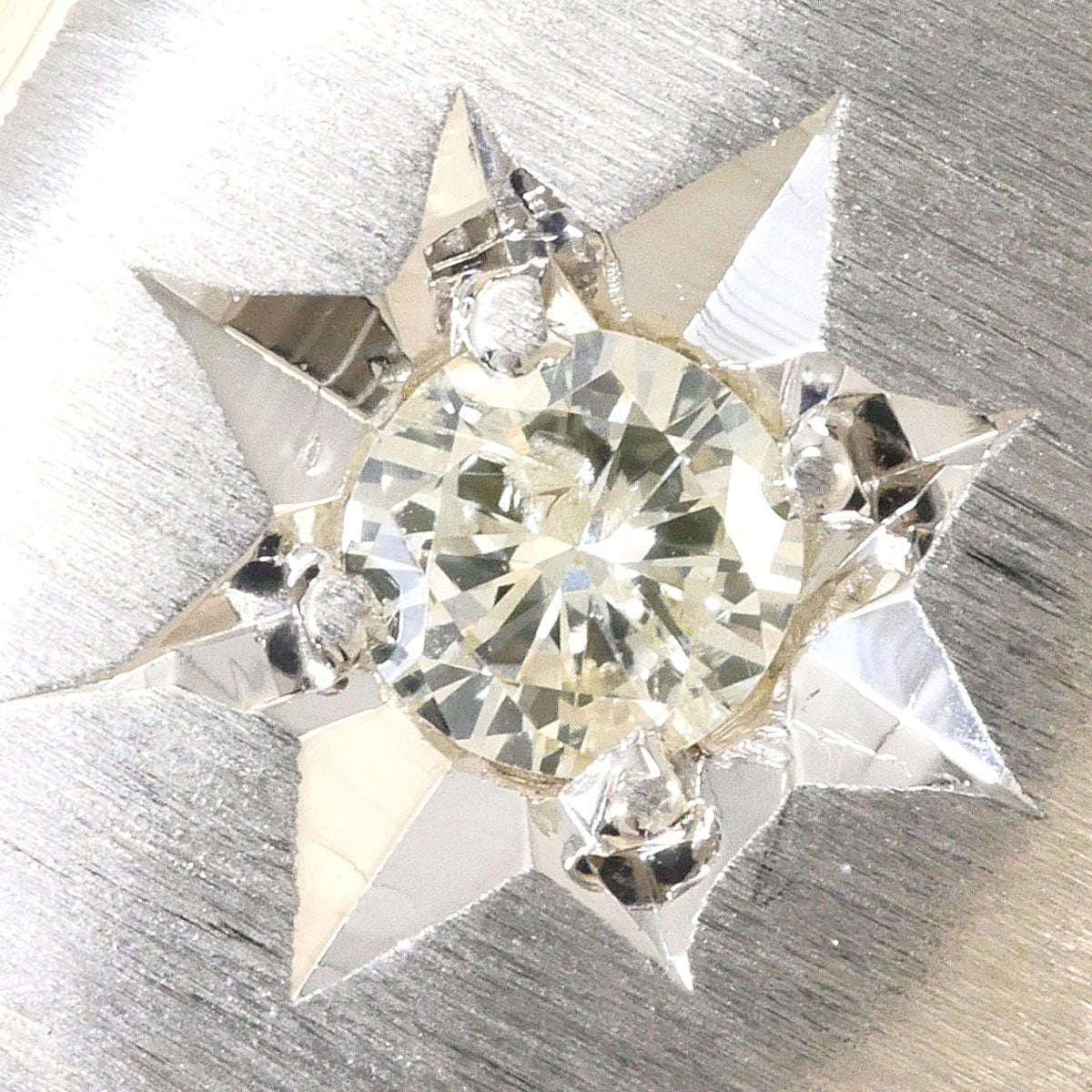Pt900プラチナK18イエローゴールドダイヤモンドリング