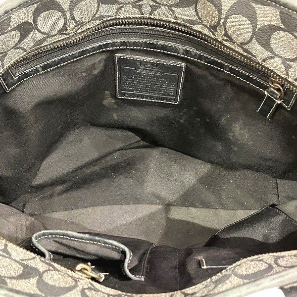 コーチ ヘリテージストライプ トートバッグ