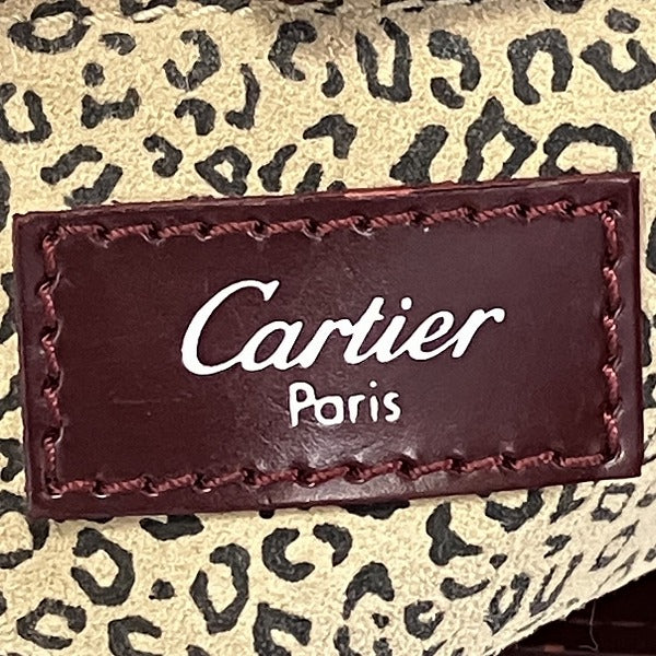 カルティエ パンテール レザー ショルダーバッグ
