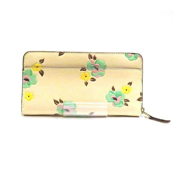 コーチ アコーディオン ジップ ウォレット フローラル