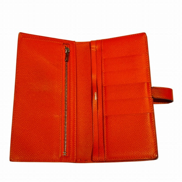 エルメス ベアンスフレ レザー長財布