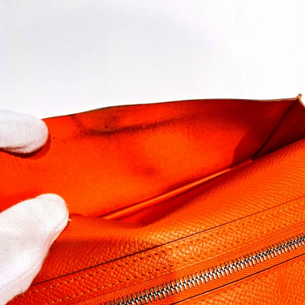エルメス ベアンスフレ レザー長財布
