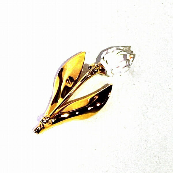 スワロフスキー チューリップ クリスタル ブローチ