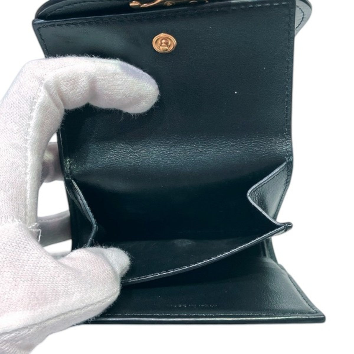 セリーヌ スモールフラップウォレット レザー三つ折り財布