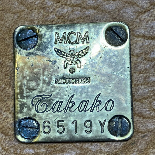 MCM レザー ボストン バッグ