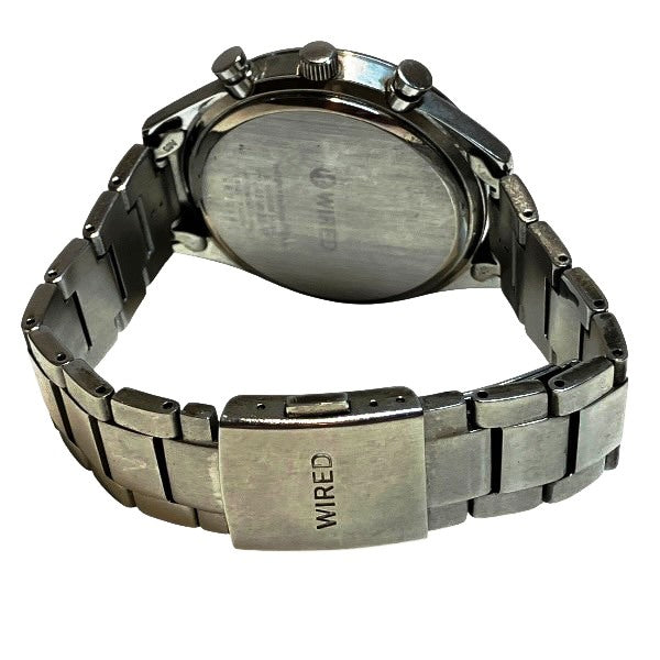 セイコー WIRED ステンレス スチール クロノグラフ