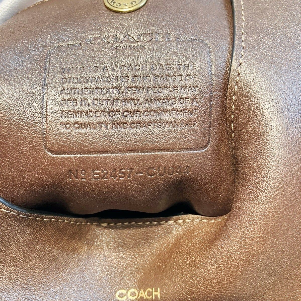 コーチ ブルックリン39 レザーショルダーバッグ