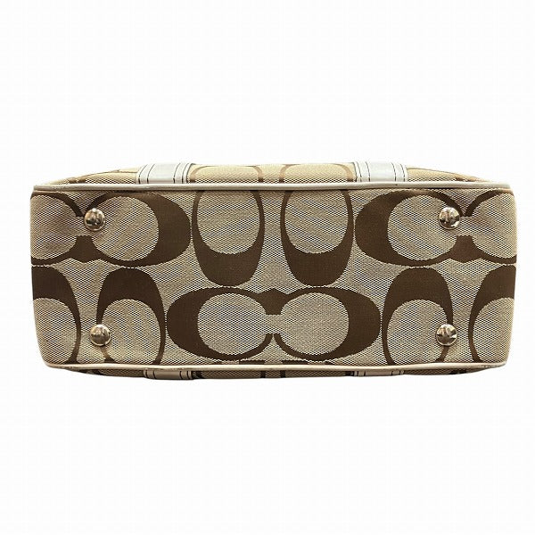 コーチ シグネチャー キャンバス ハンドバッグ