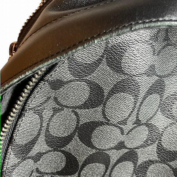 コーチ シグネチャー PVC レザー バックパック