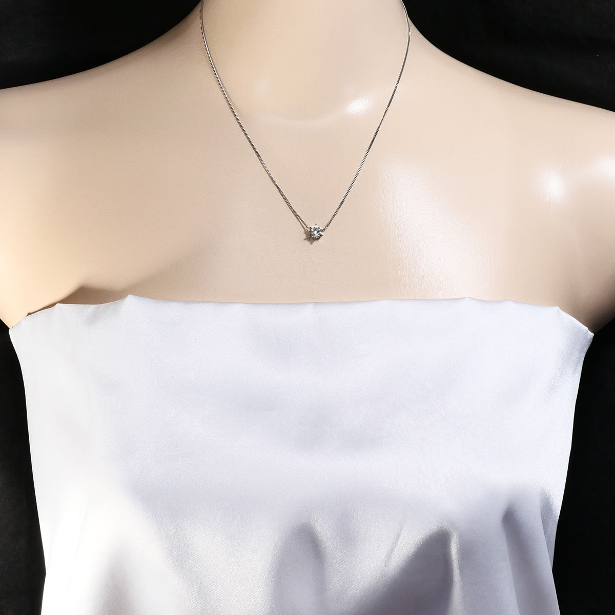 Pt850 プラチナ ダイヤモンド ネックレス