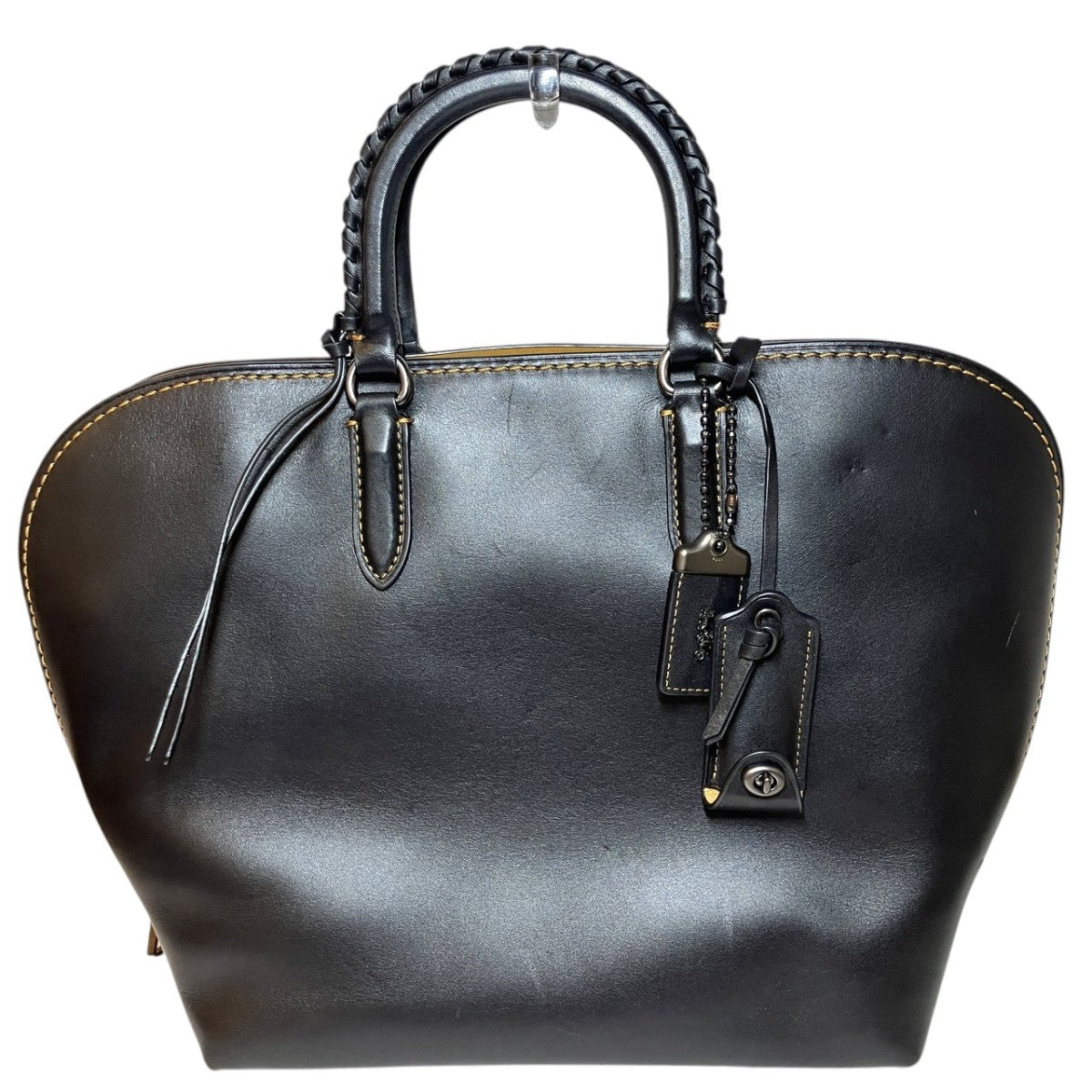 コーチ Dakota Satchel レザーハンドバッグ