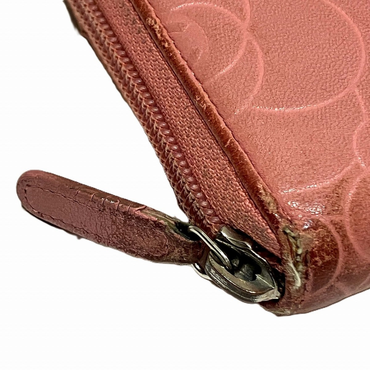 シャネル カメリア レザー長財布