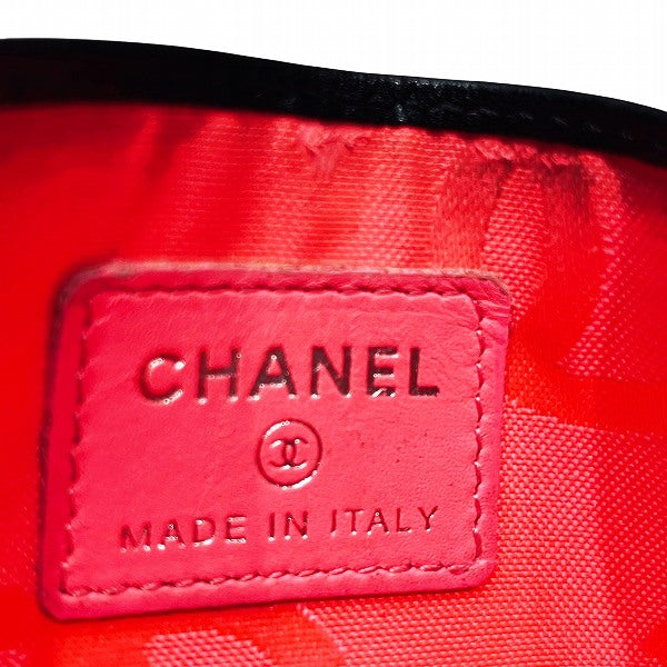 シャネル カンボン ライン レザー カード ケース