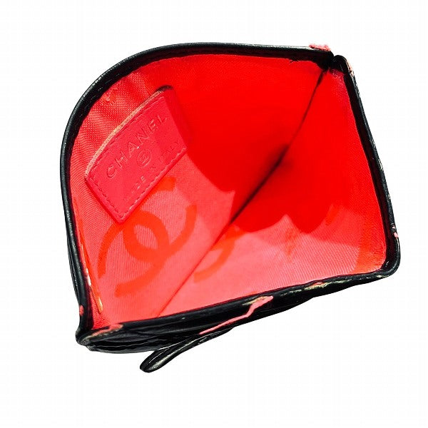 シャネル カンボン ライン レザー カード ケース