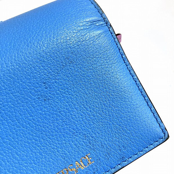 ヴェルサーチ レザー 二つ折り財布