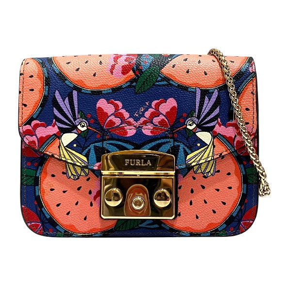 フルラ メトロポリス レザー ショルダー バッグ