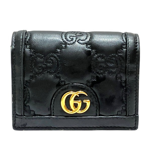 グッチ GGマトラッセ レザー二つ折り財布