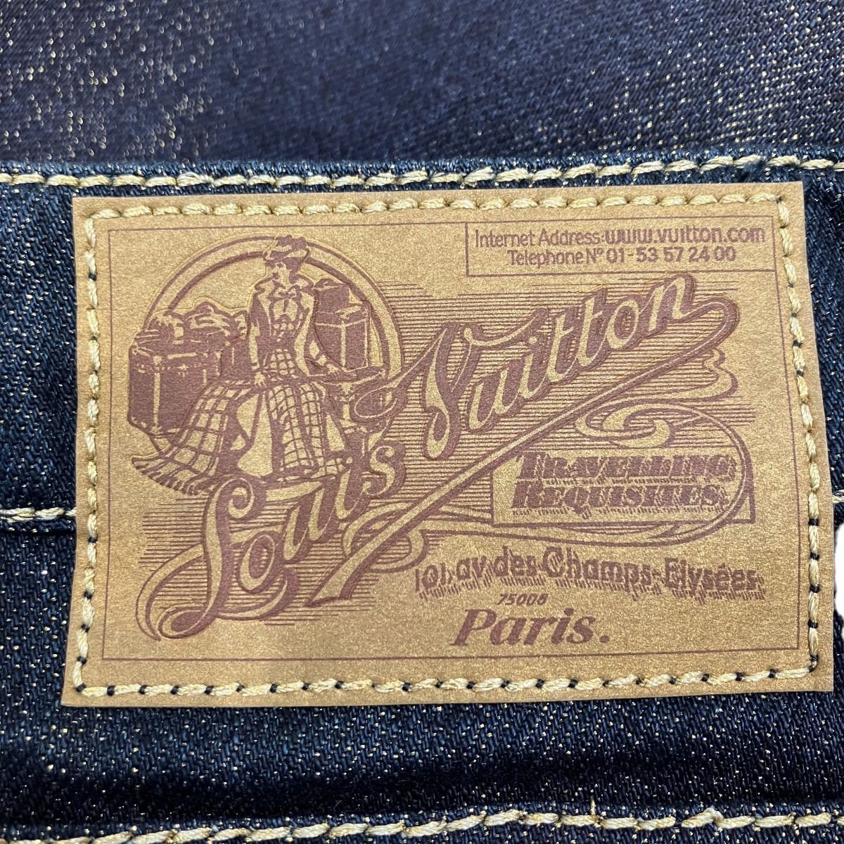 ルイヴィトン ゴールドデニムパンツ