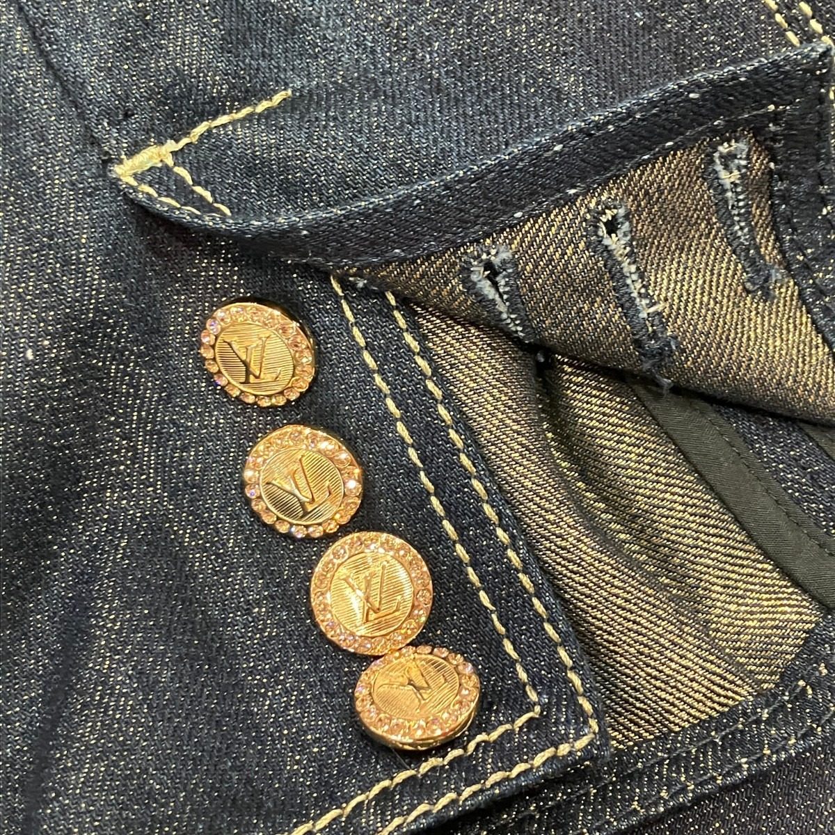 ルイヴィトン ゴールドデニムパンツ