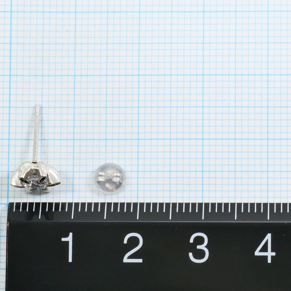 PT900 プラチナ ダイヤモンド ピアス