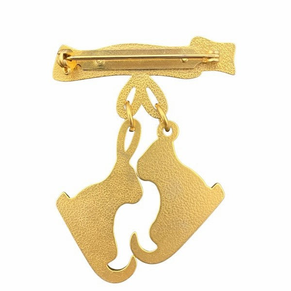 エルメス スケートシューズ モチーフ ブローチ