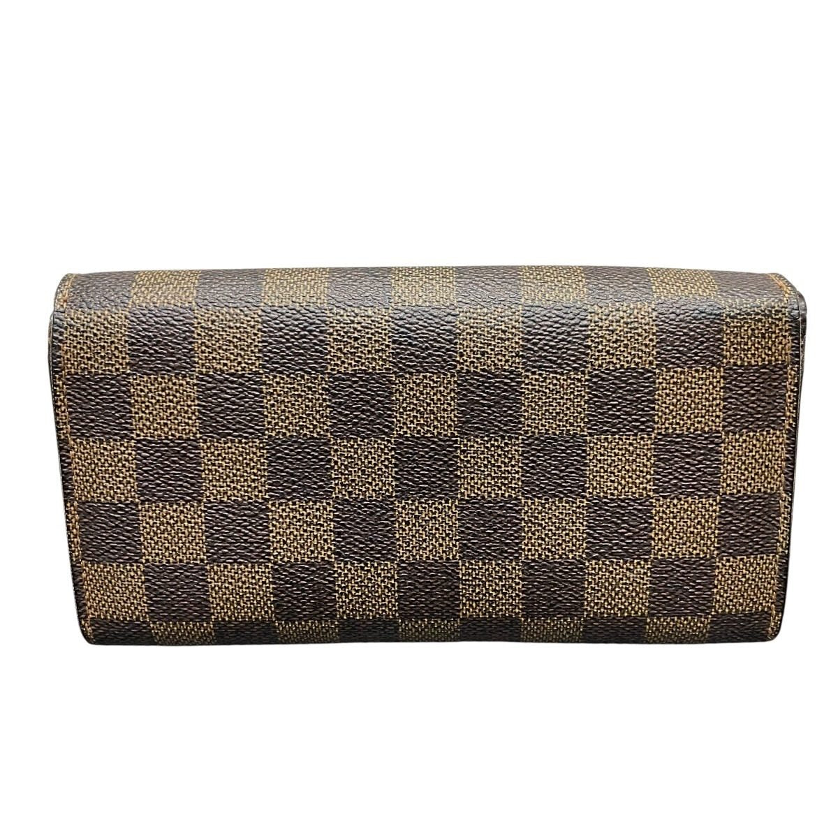 ルイヴィトン ポルトフォイユサラ ダミエエベヌ 長財布