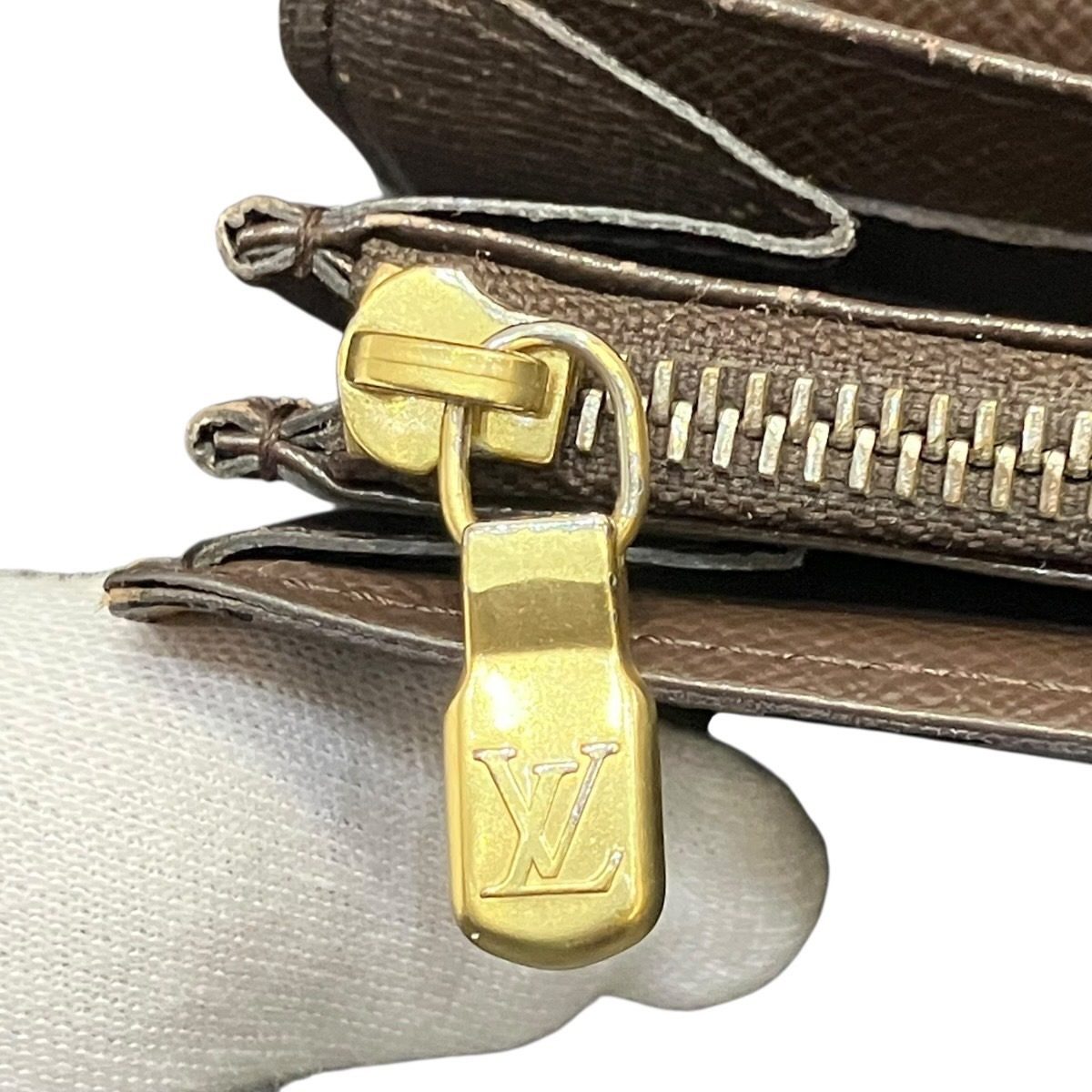 ルイヴィトン ポルトフォイユサラ ダミエエベヌ 長財布