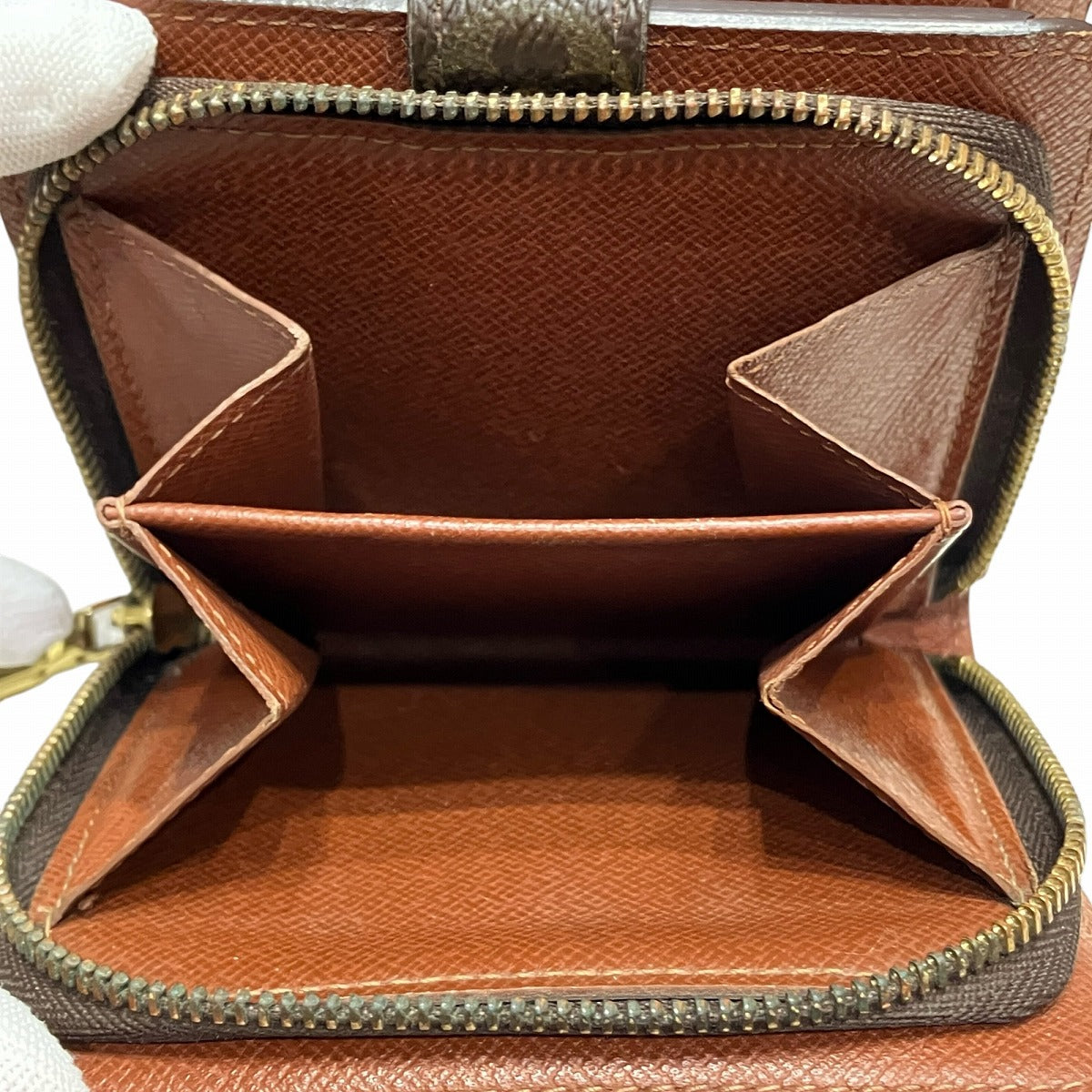 ルイヴィトン コンパクトジップ モノグラム 二つ折り財布