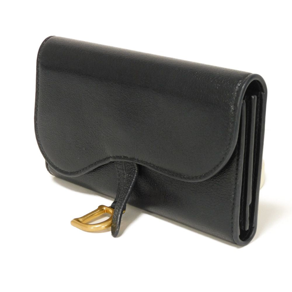 ディオール サドル スリム ウォレット ゴートスキン 長財布