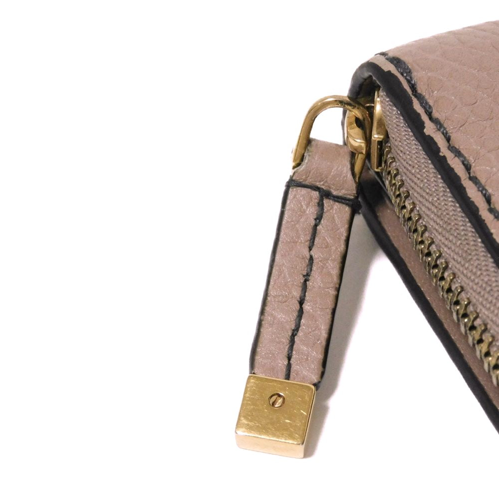 Dior Bee コンパクト ジップ ウォレット グレインド カーフスキン