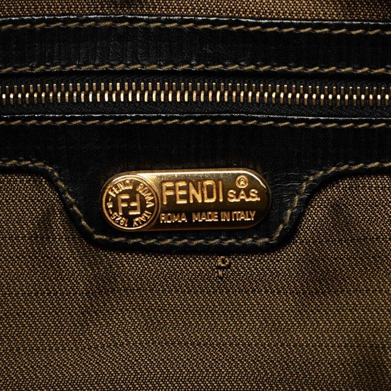 フェンディ ズッカ キャンバス レザー2wayバッグ