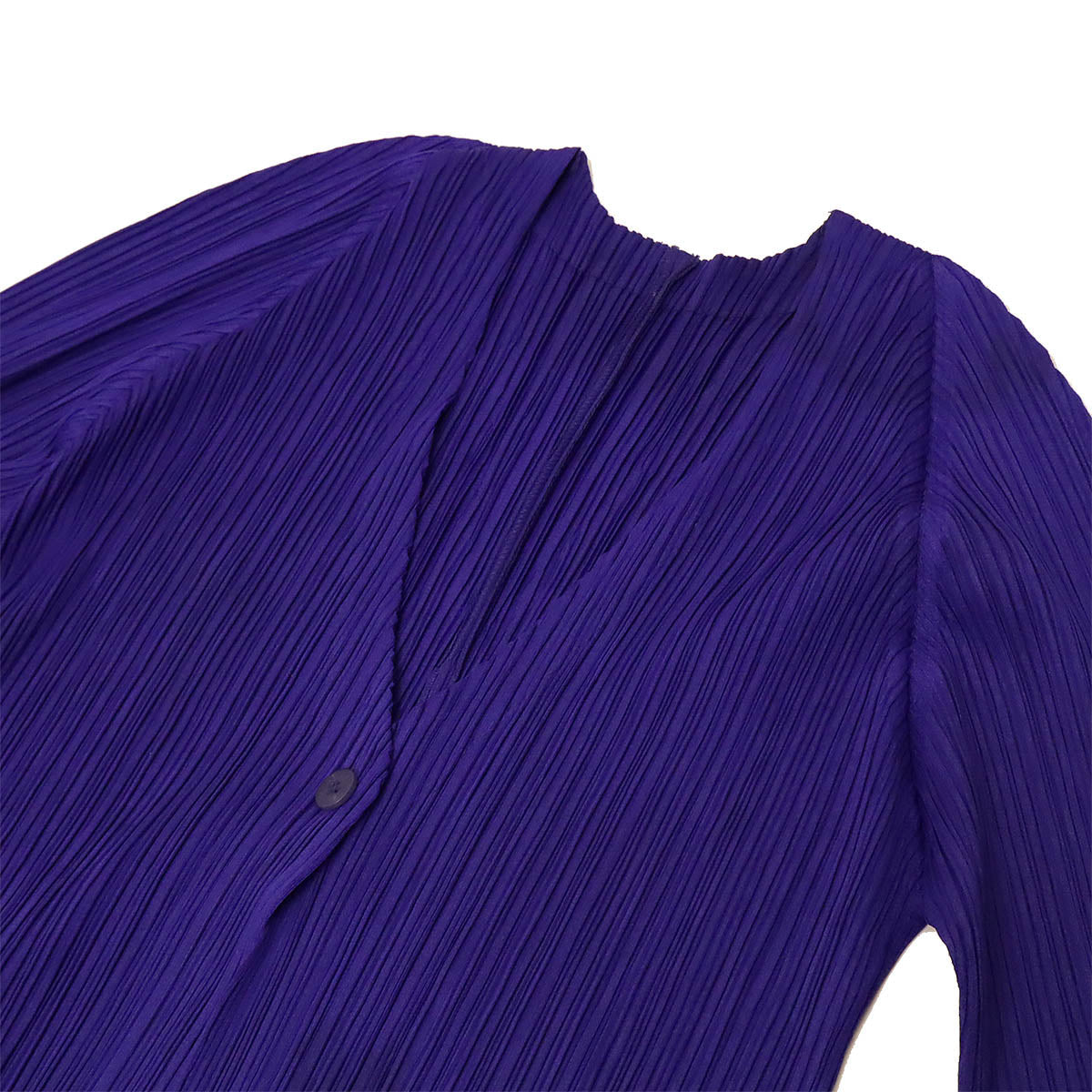 イッセイ ミヤケ プリーツ プリーズ ポリエステル カーディガン