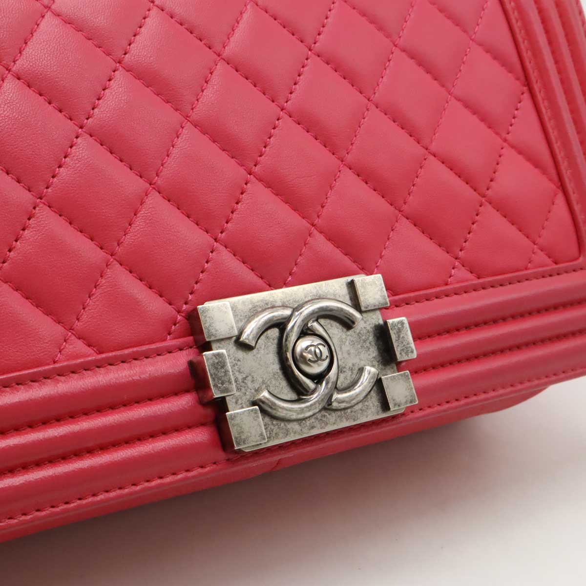 シャネル ボーイシャネル レザーショルダーバッグ