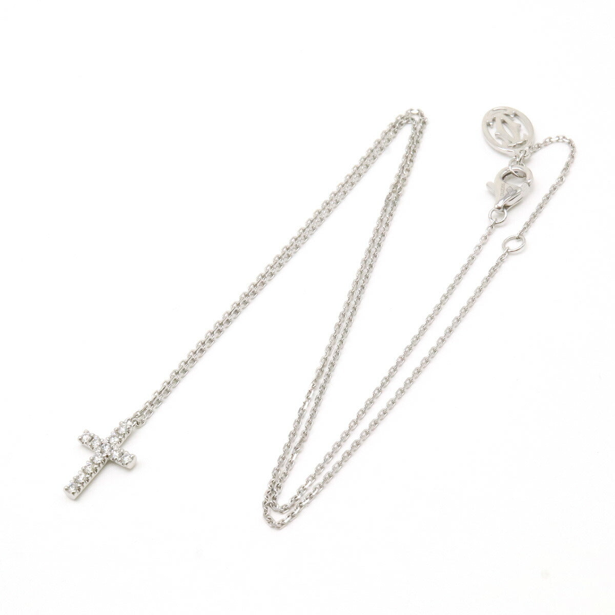 カルティエ シンボル クロス ダイヤモンド ネックレス