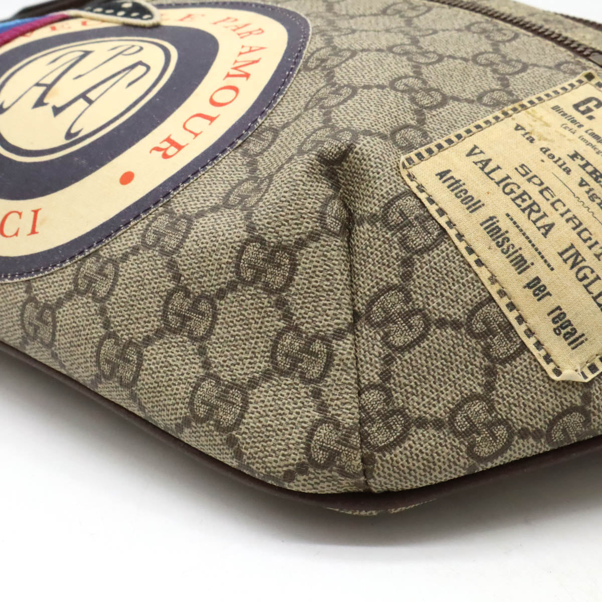 グッチ GGスプリーム クーリエ PVCウエストバッグ