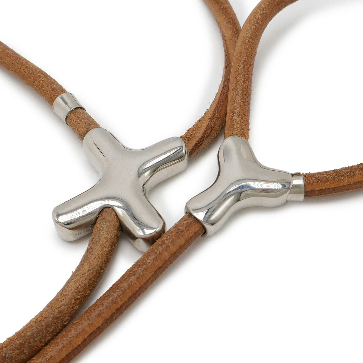 エルメス ヘラクレード レザー メタル ドッグリード カラー 2way