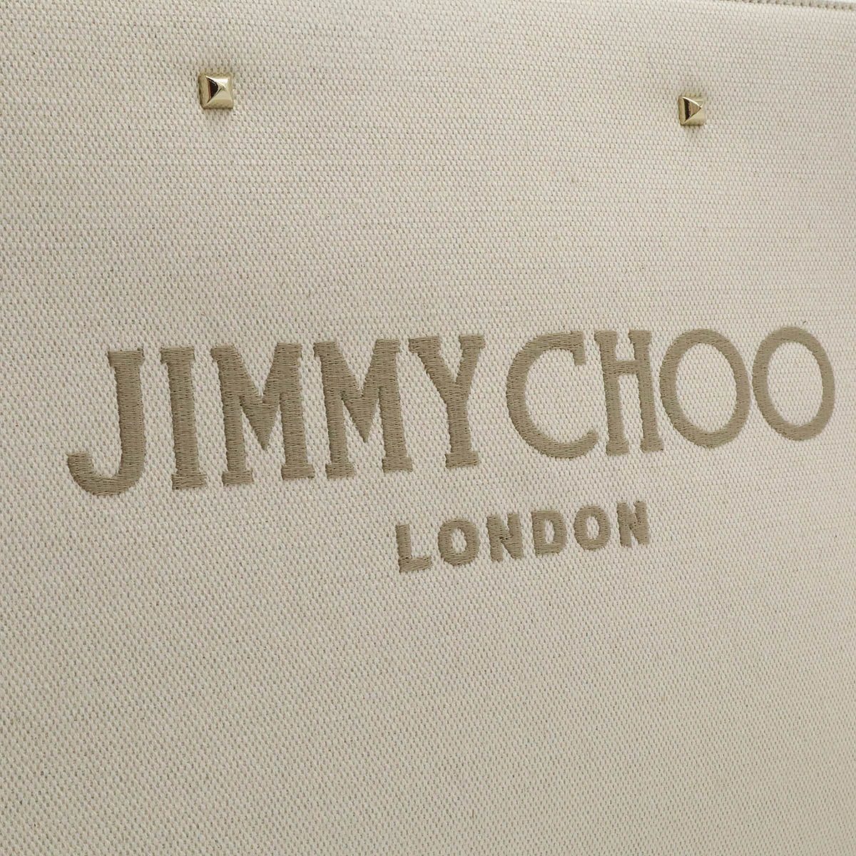 ジミーチュウ ヴァレンヌMトート キャンバス レザー 2wayバッグ